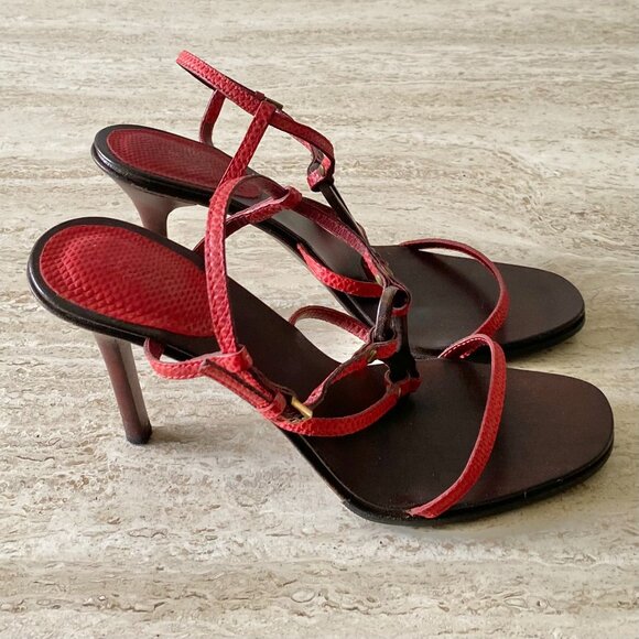 Vintage Gucci Tom Ford-era Horsebit Sandal Heels - Picture 5 of 8